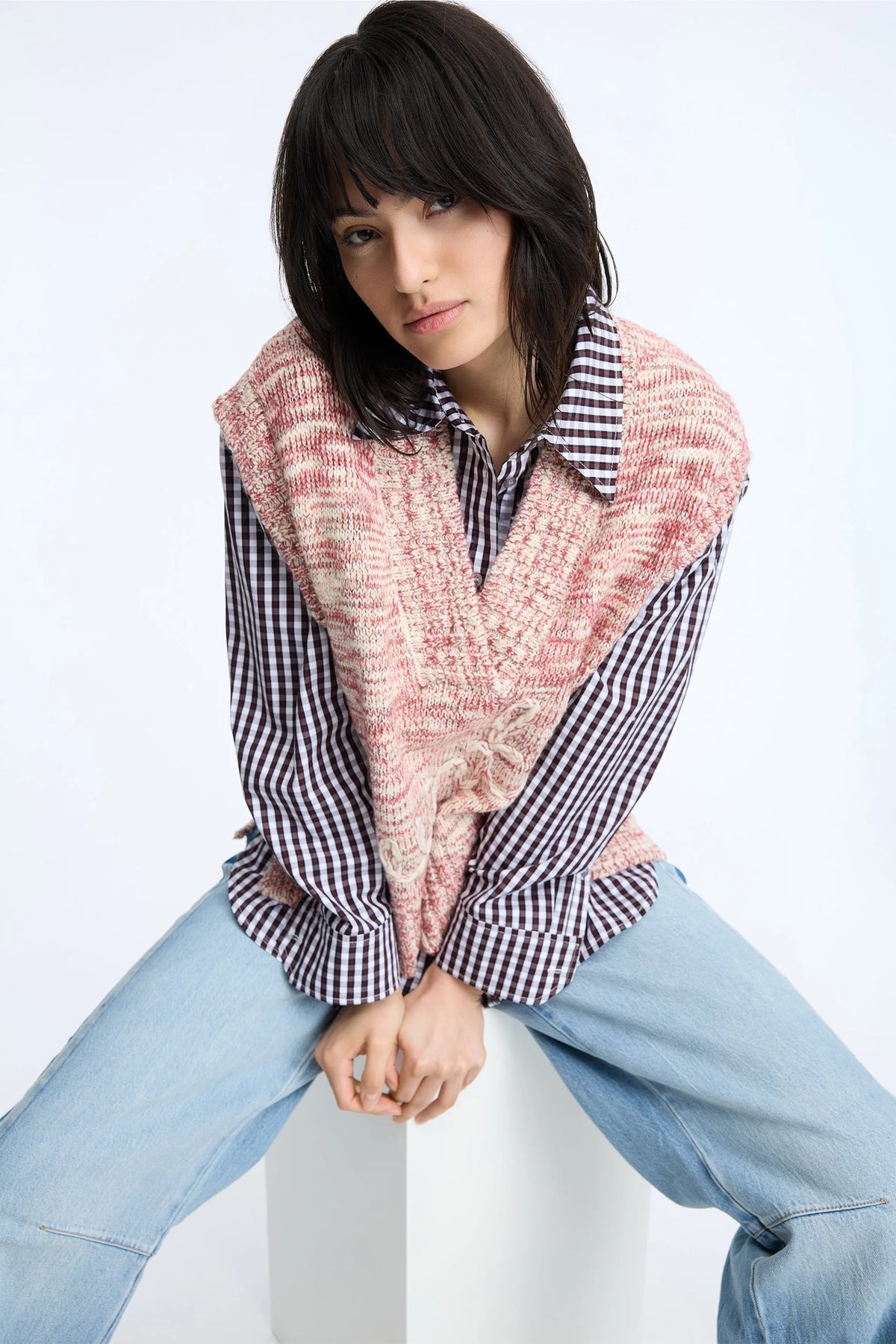 CANDIE VEST - BERRY