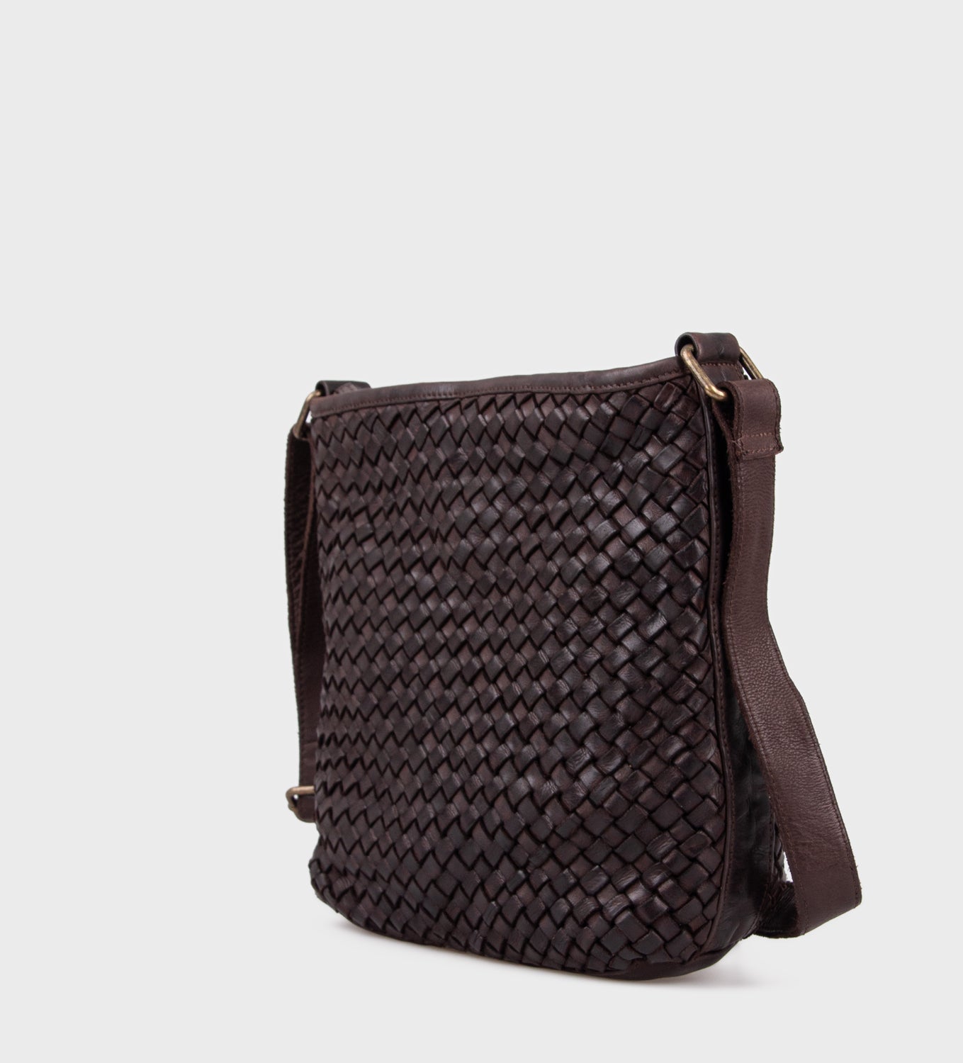 CARNEY BRAIDED CROSSBODY - 200 BROWN