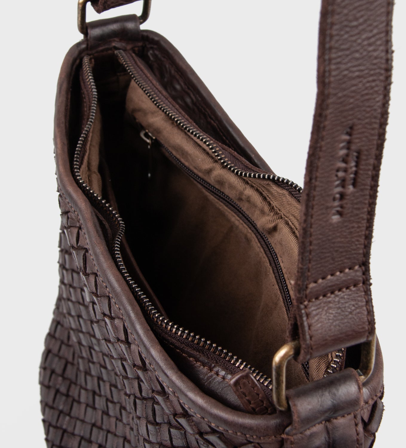 CARNEY BRAIDED CROSSBODY - 200 BROWN