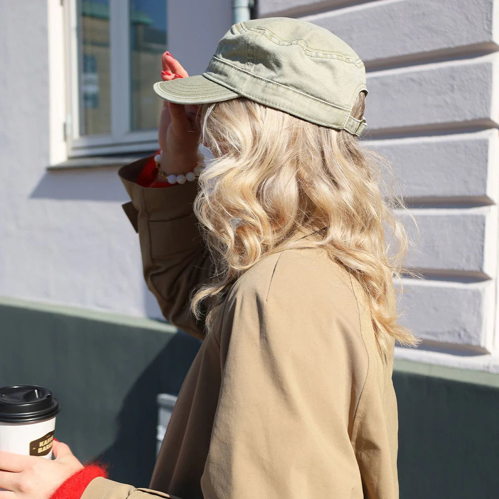 PALMA KASKET - STØVET KHAKI
