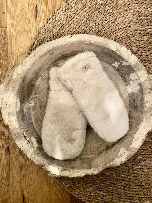 FAKE FUR LUFFER - 74 OFFWHITE