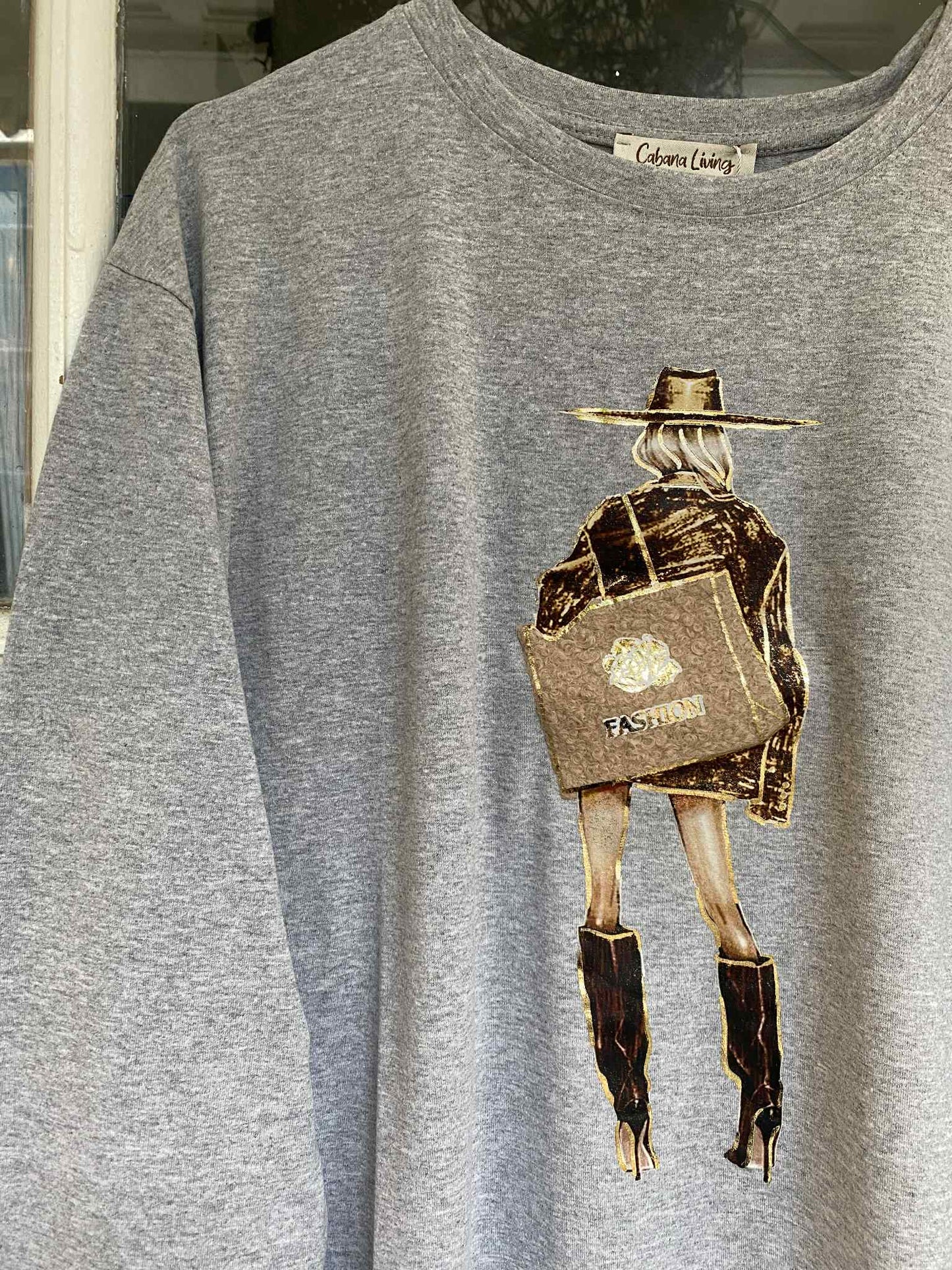 GAPE T-SHIRT 23100 FASHION - GREY MELANGE