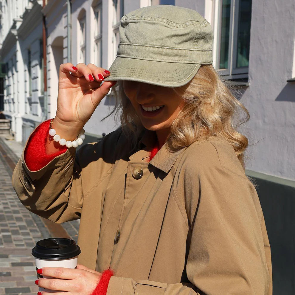 PALMA KASKET - STØVET KHAKI