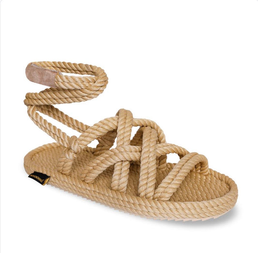 ROME WOMEN ROPE SANDAL - BEIGE