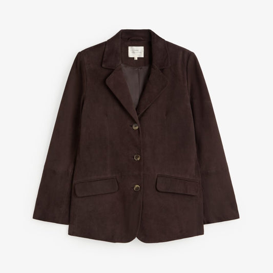 BLAZER  LEATHER - CHOCLATE