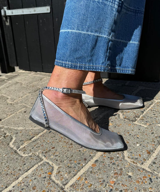 BALLERINA MED SILIMISTEN - SØLV