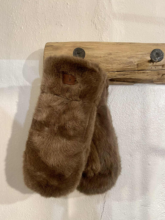 FAKE FUR LUFFER - 60 TAUPE