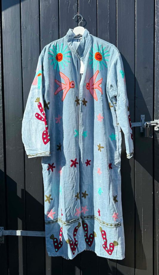 LIGHT BLUE BOHEME LONG JACKET - 62029200