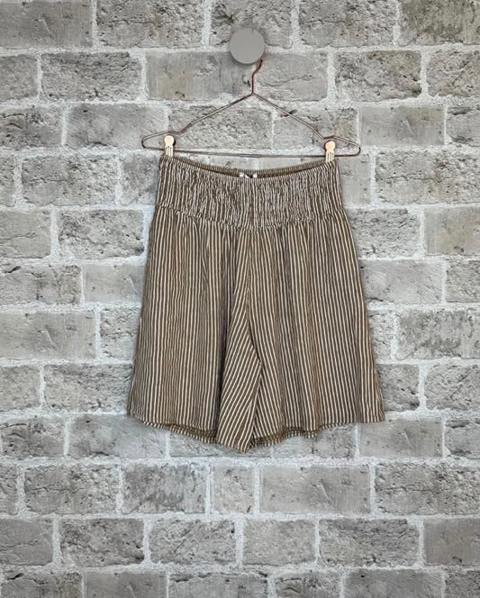 FARAO NB 3582 ST - SHORTS LATTE STRIPE