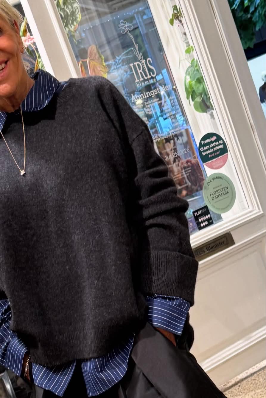 LONDON SWEATER - MØRKEGRÅ