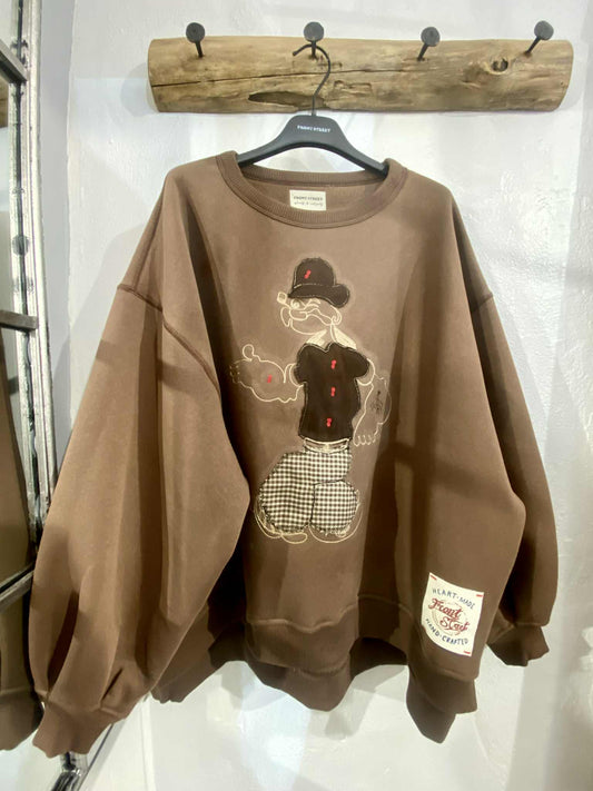 EMBROIDERED POPEYE CREWNECK