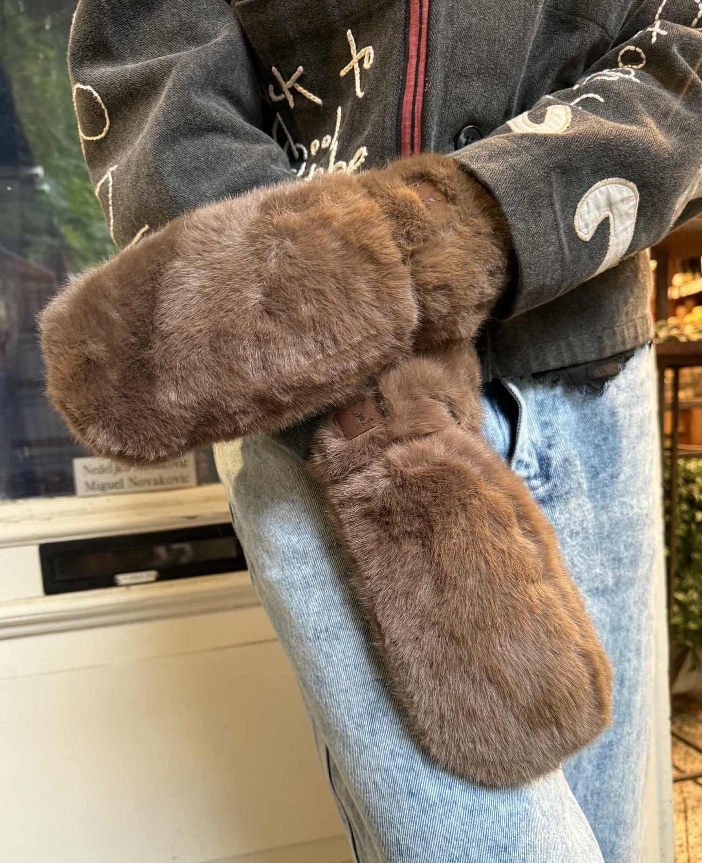 FAKE FUR LUFFER - 60 TAUPE