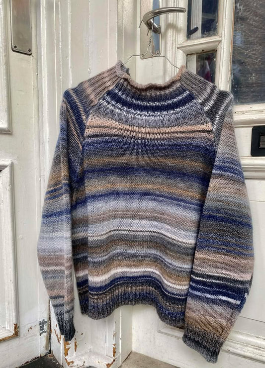 MAGDA STRIK - MULTI BLÅ