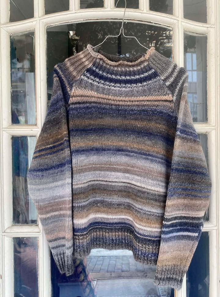 MAGDA STRIK - MULTI BLÅ