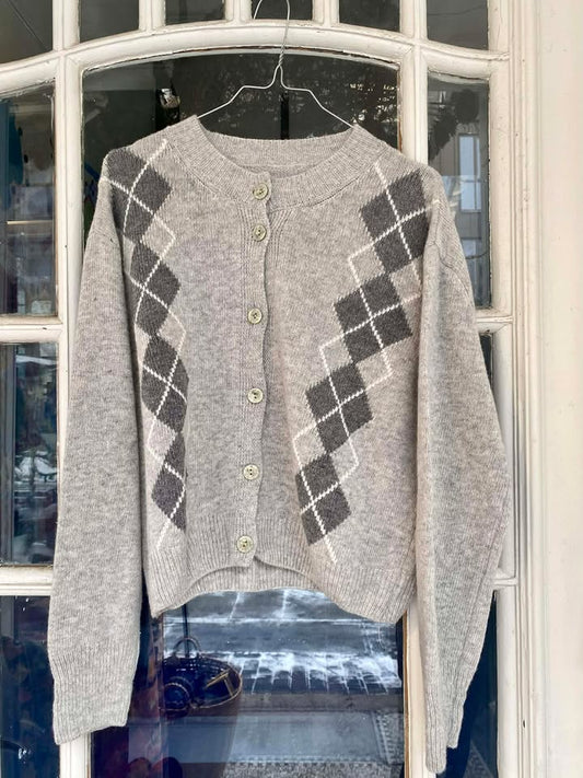 SONJA CARDIGAN TERN - LIGHT GREY MEL.