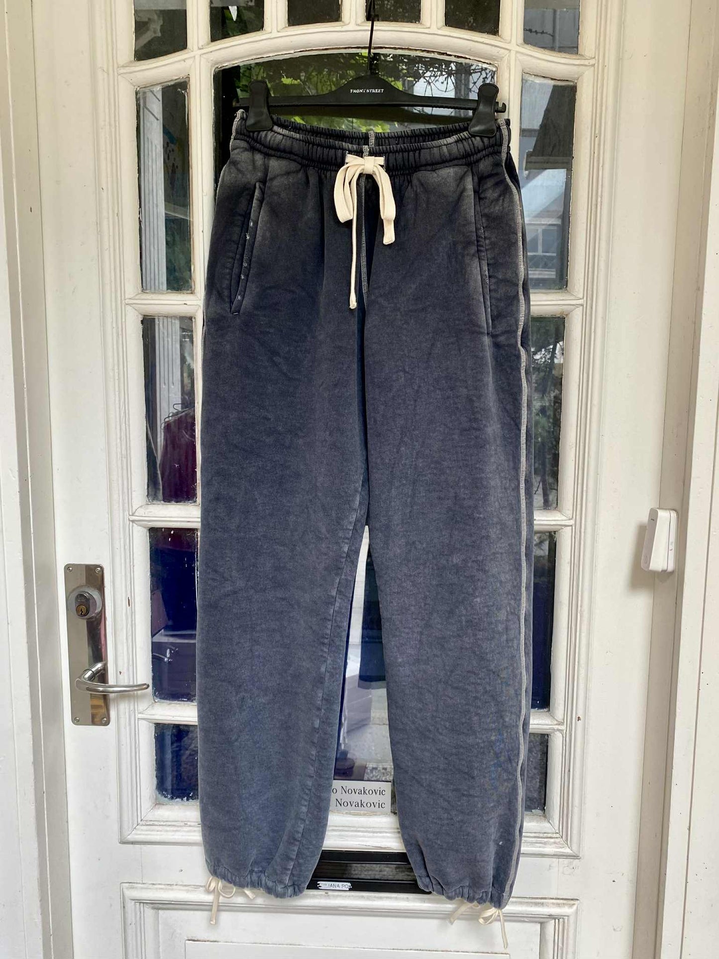 SWEATPANTS MARBLE - NAVY