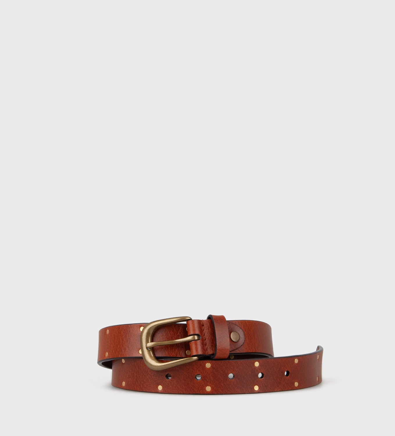 MADISON BELT - 222 COGNAC