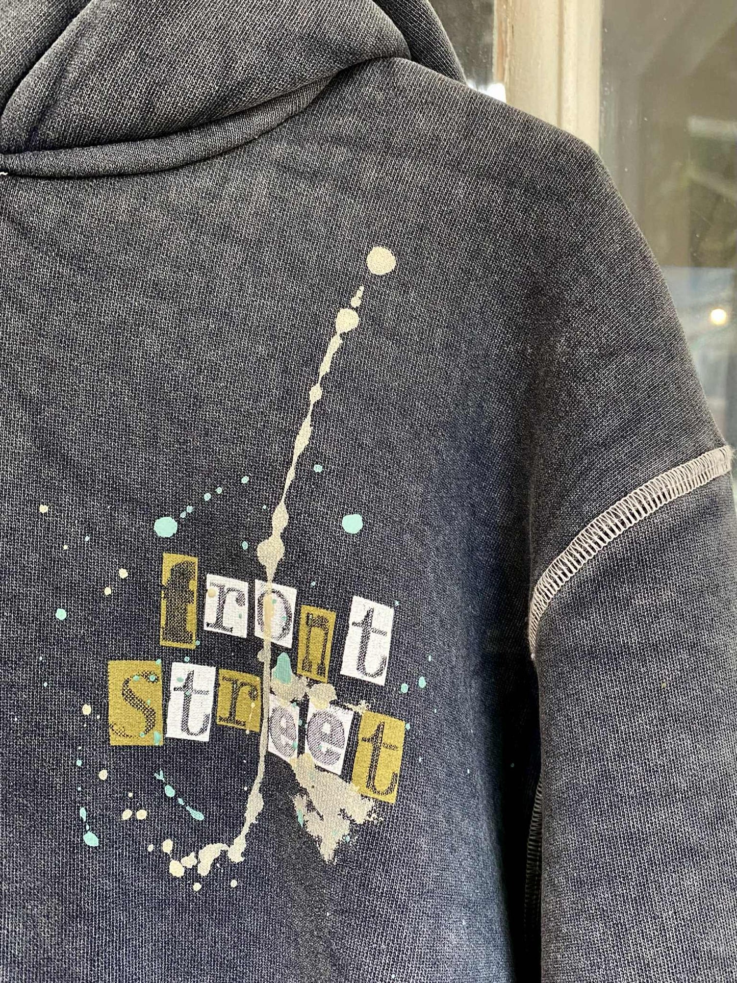 ATELIER DE PEINTRE HOODIE MARBLE - NAVY