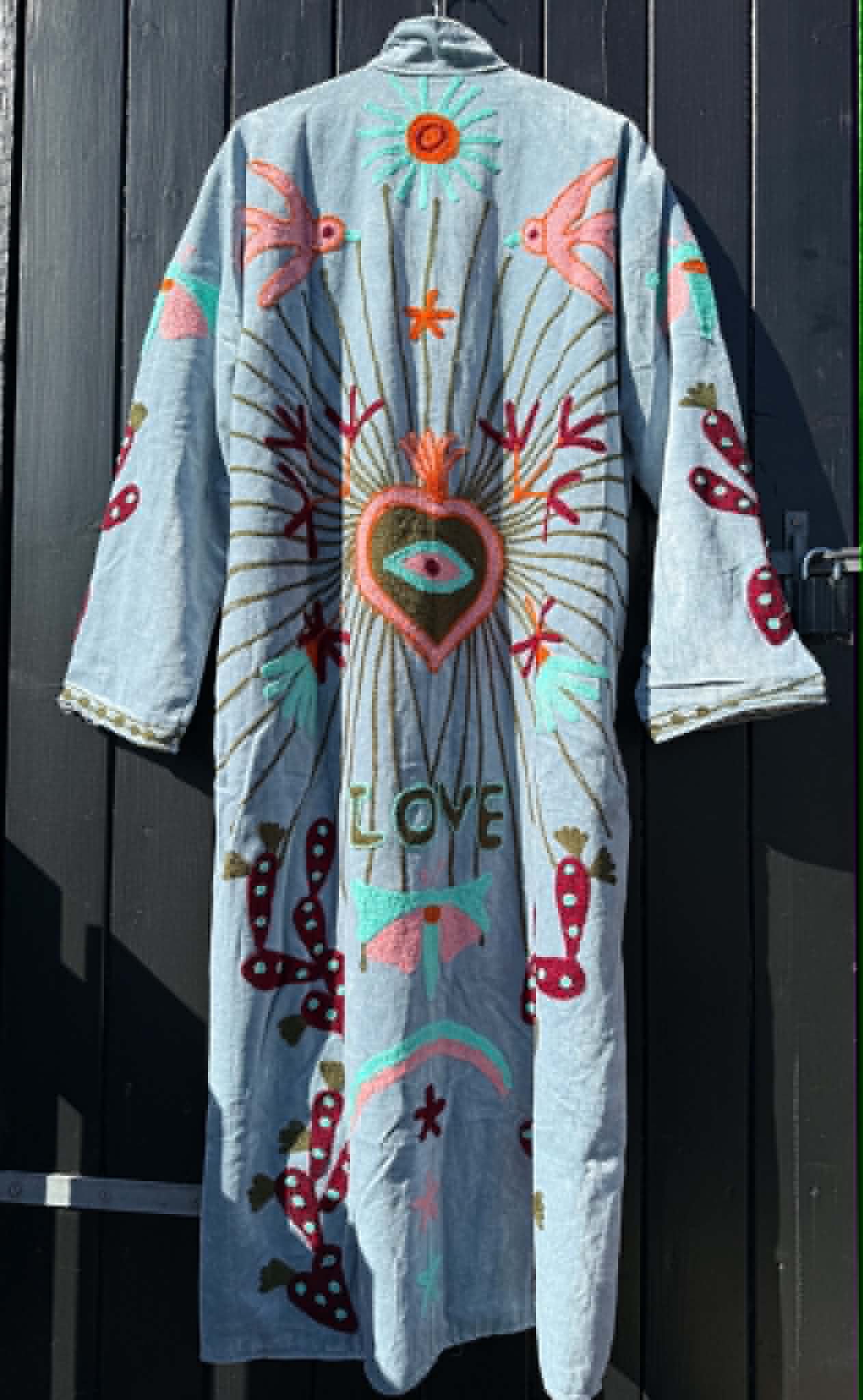 LIGHT BLUE BOHEME LONG JACKET - 62029200