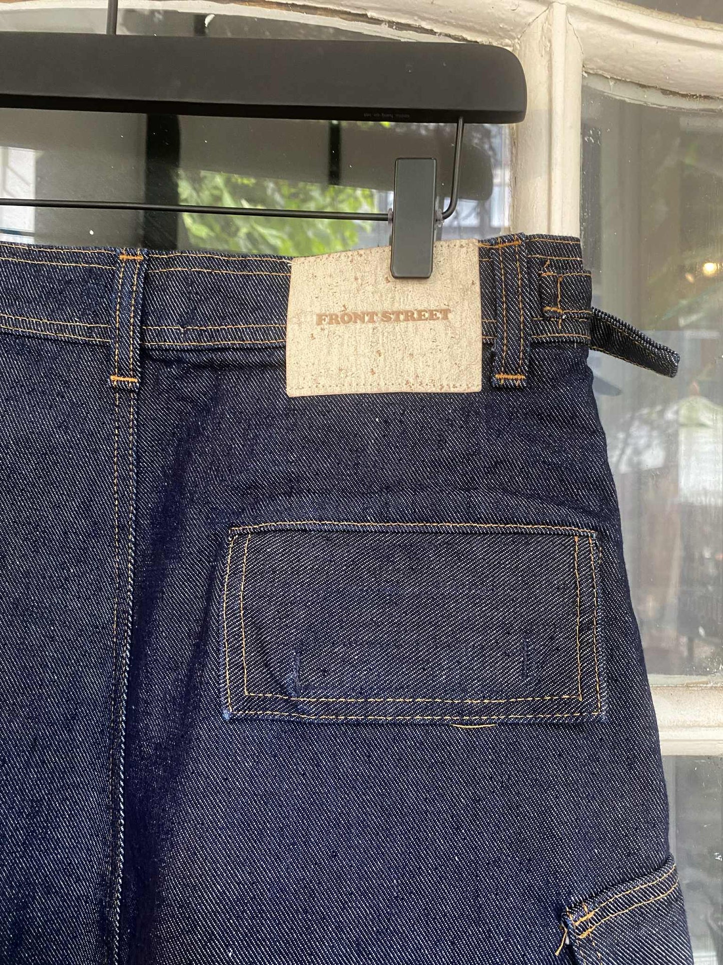 DENIM CARGO SKIRT