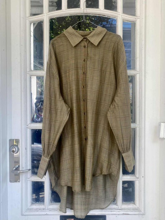 BRUNELLO SKJORTE - KHAKI
