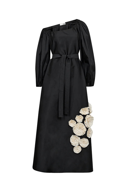 AT - SKYE OFF SHOULDERS MAXIDRESS - SORT