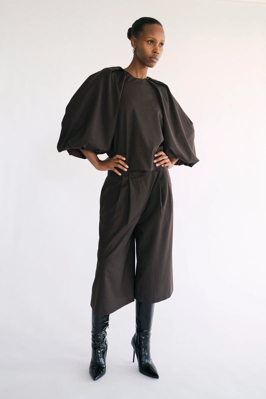 AT - SINCLAIR CULOTTE PANTS - BROWN