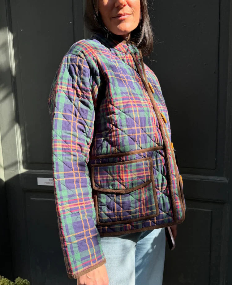 ADRIANE JACKET - GREEN CHECKS