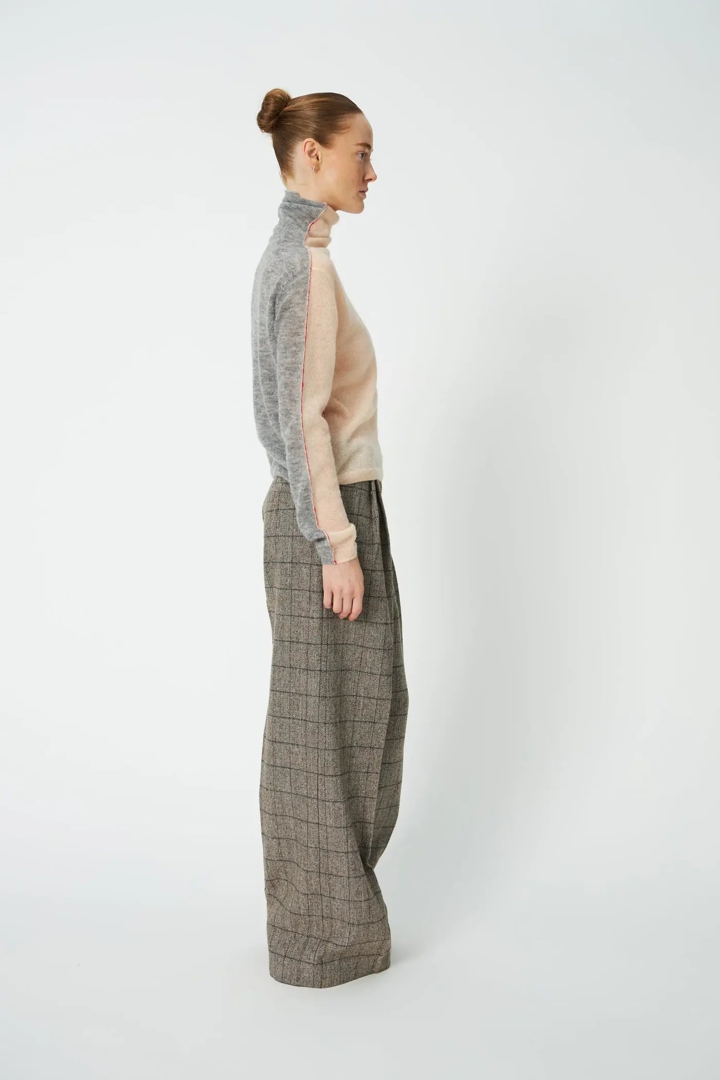 TURTLENECK ALPACA SWEATER - PALE PINK