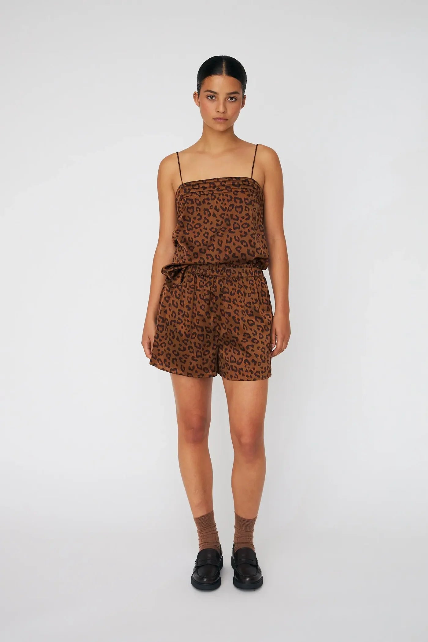 ANIMAL PRINTET TOP - SILKE
