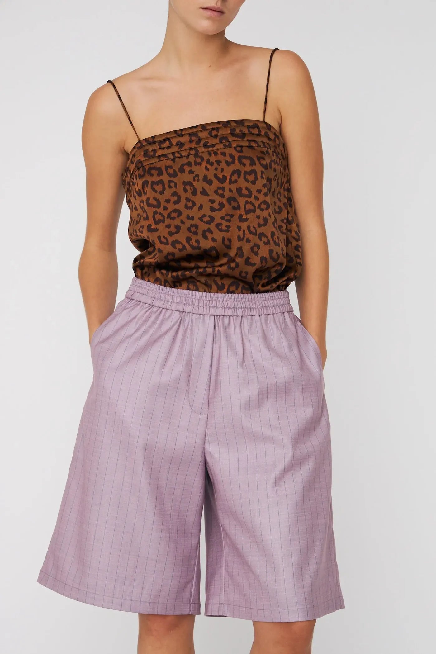 ANIMAL PRINTET TOP - SILKE