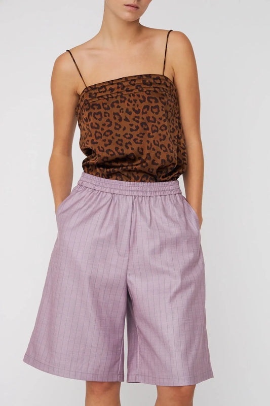 ANIMAL PRINTET TOP - SILKE