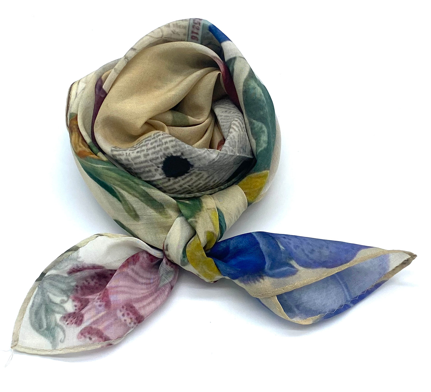 SMALL SILK SCARF - MULTI/PRINTED
