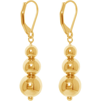 BANKOK BALL EARRING GOLD PLATED