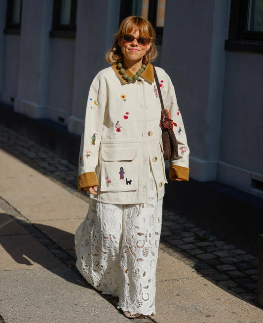 CARA JACKET - WHITE SWAN