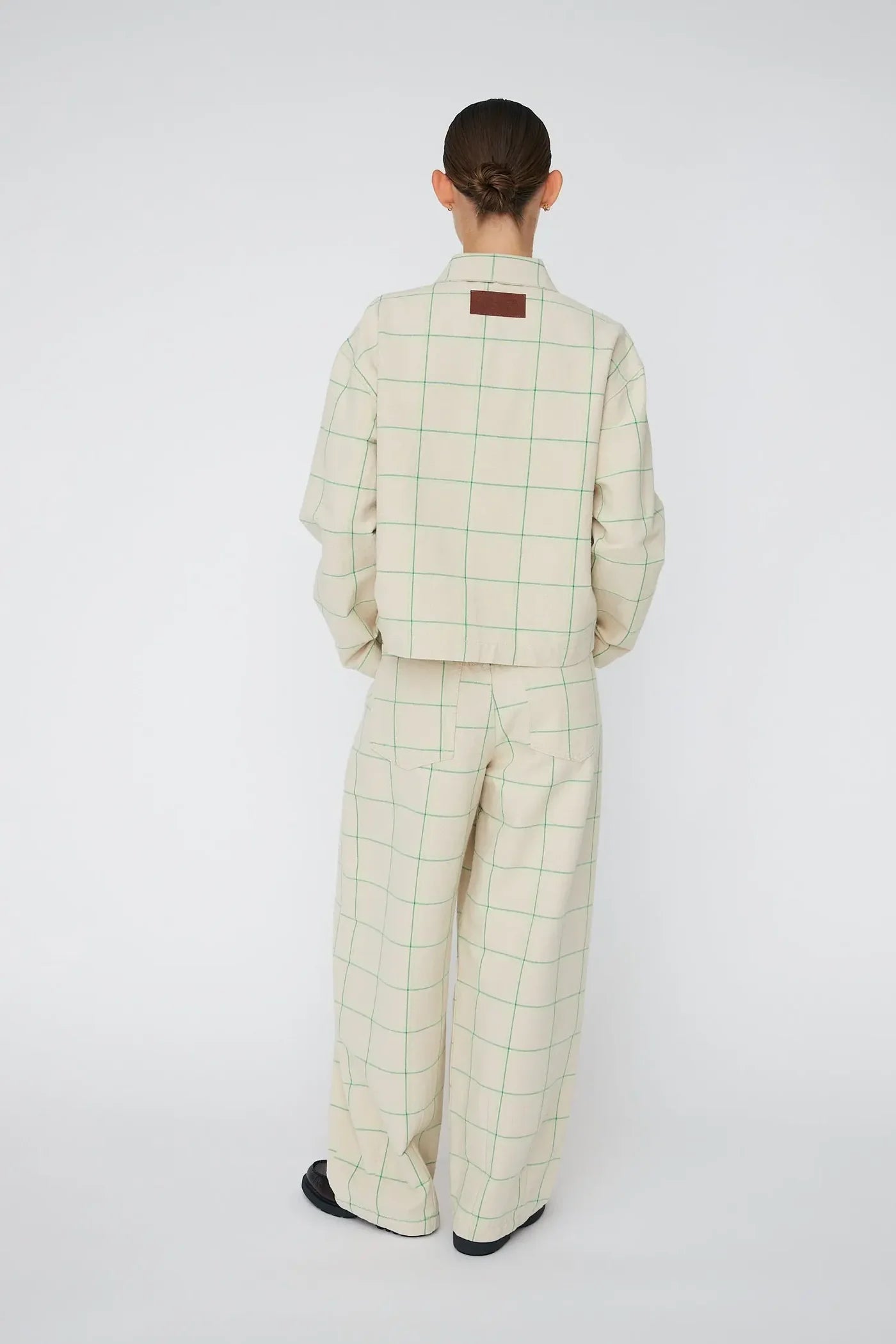 TERNET SKJORTE - CREME CHECK