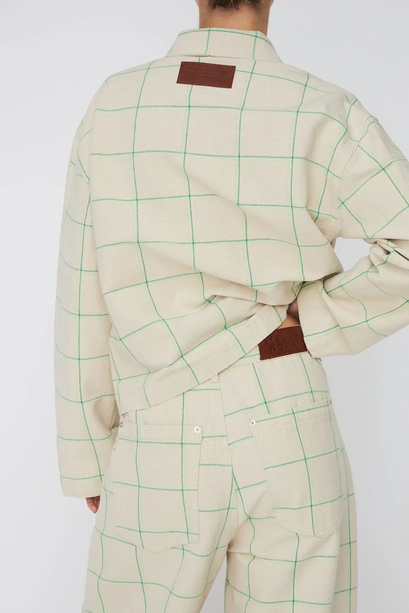 TERNET SKJORTE - CREME CHECK