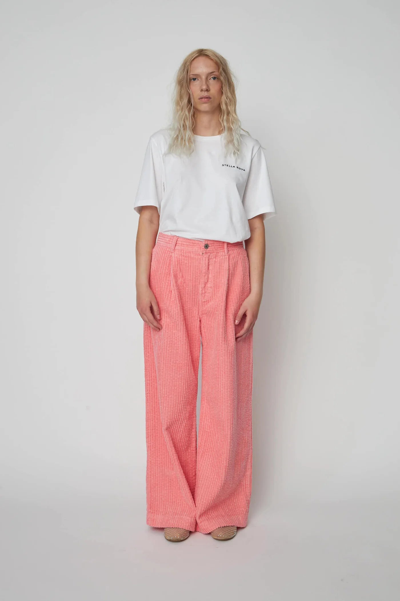 CORDUROY LONG PANTS - AMAZING PINK