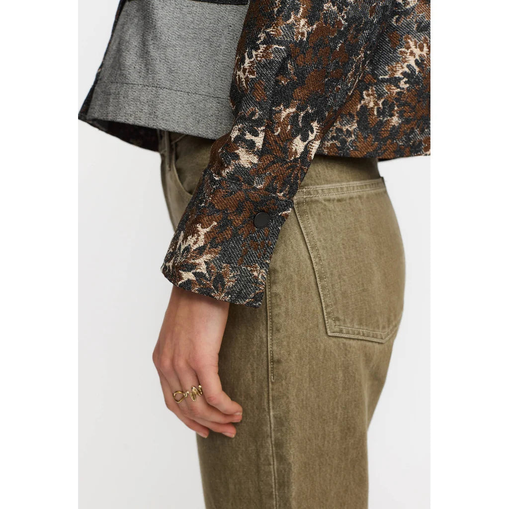 CROPPED SHIRT - 33114 BLACK DENIM