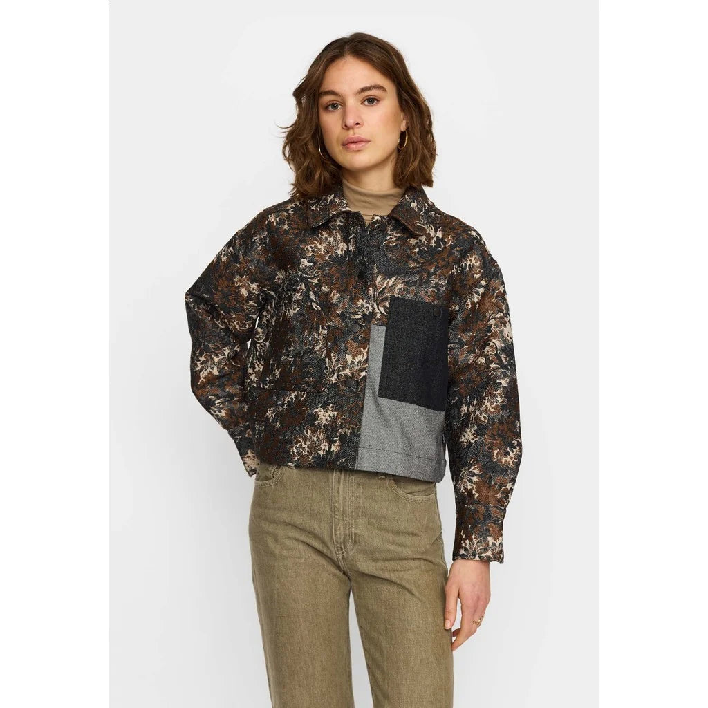 CROPPED SHIRT - 33114 BLACK DENIM
