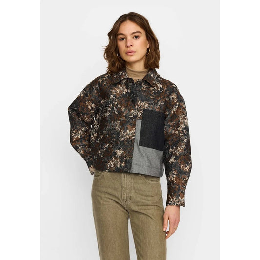 CROPPED SHIRT - 33114 BLACK DENIM