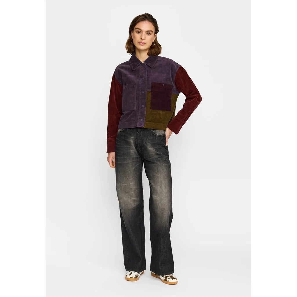 CROPPED SHIRT - 33115 DARKPURPLE