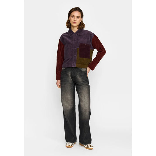 CROPPED SHIRT - 33115 DARKPURPLE