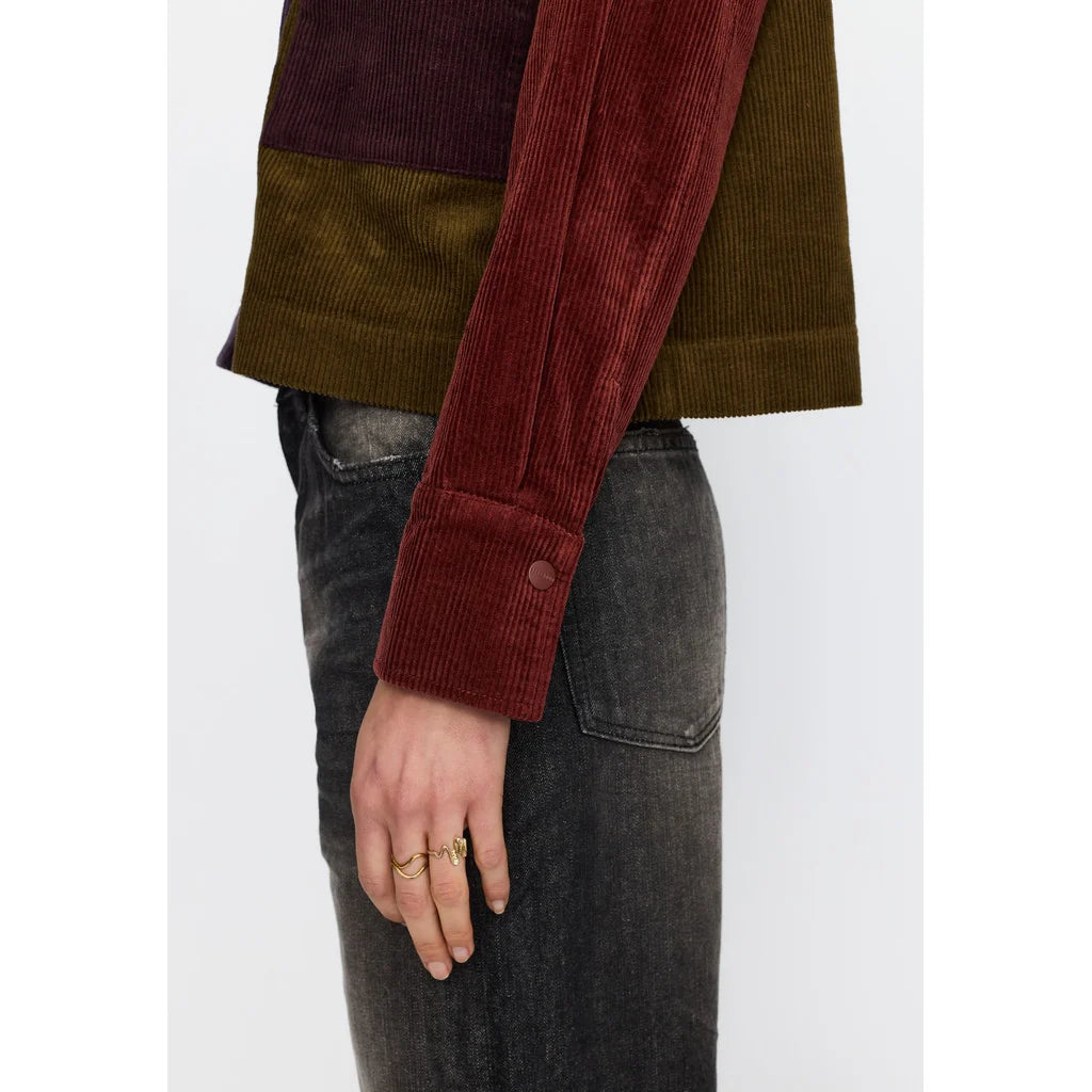 CROPPED SHIRT - 33115 DARKPURPLE