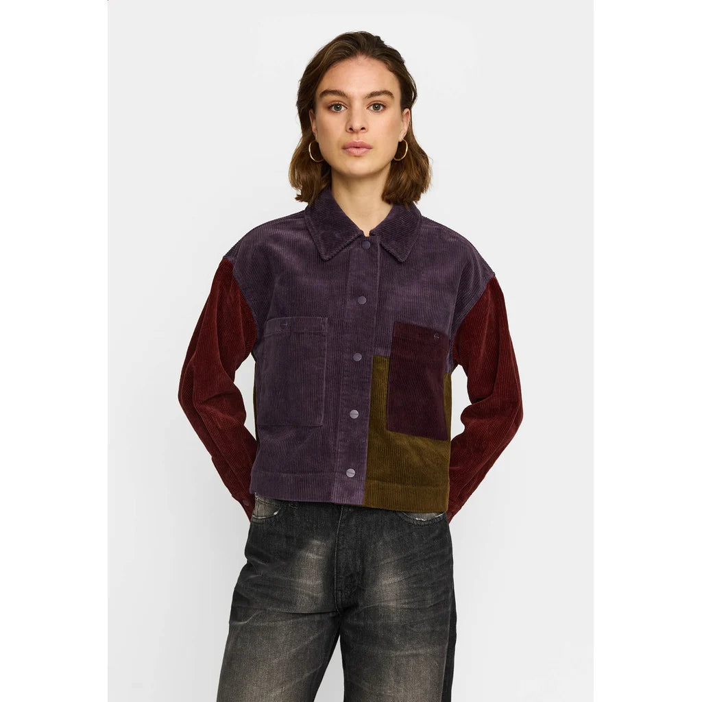 CROPPED SHIRT - 33115 DARKPURPLE