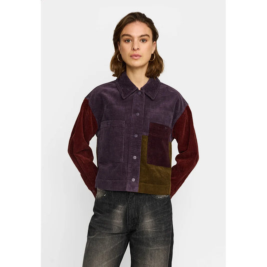 CROPPED SHIRT - 33115 DARKPURPLE
