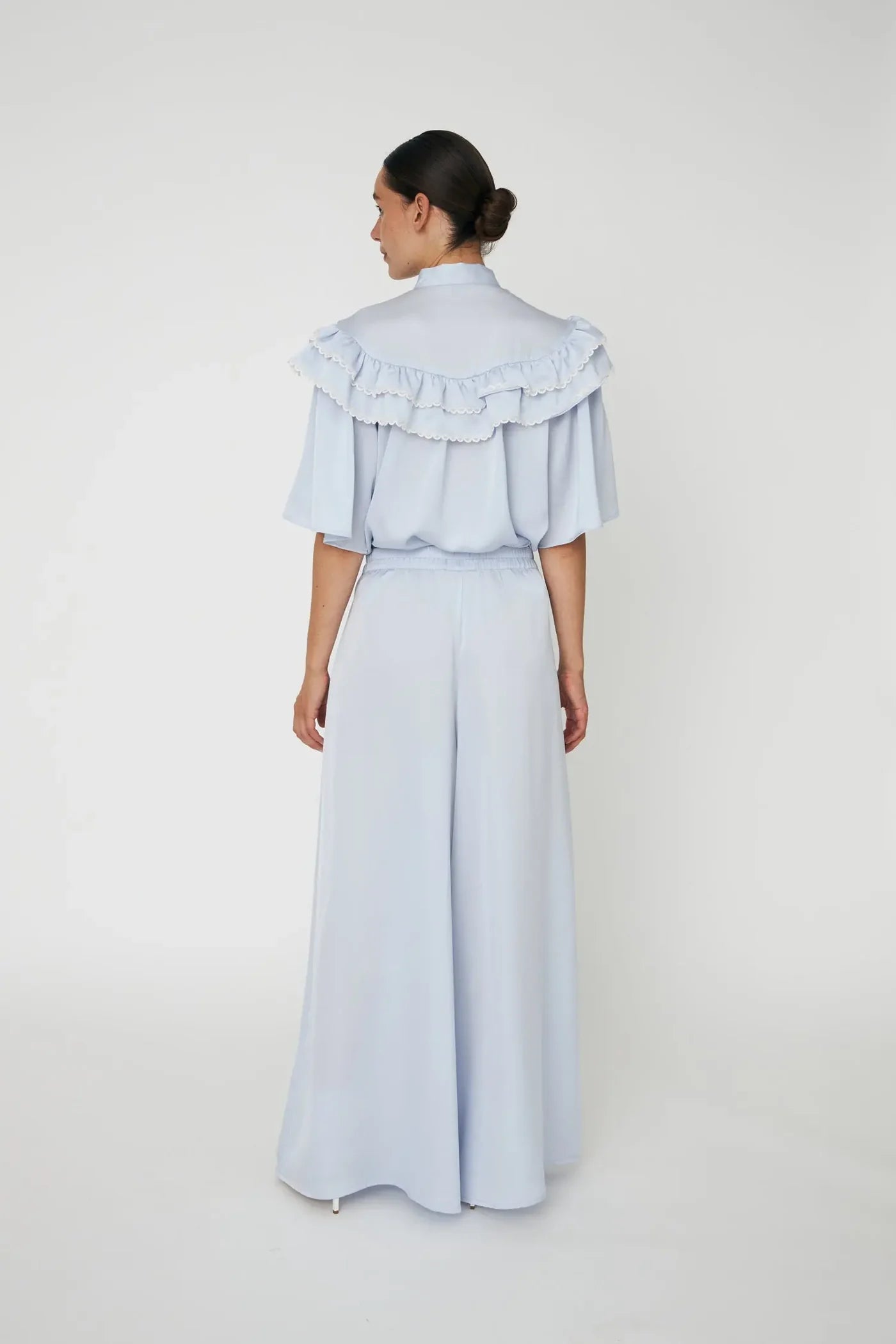 CULOTTE PANTS - DUSTY BLUE