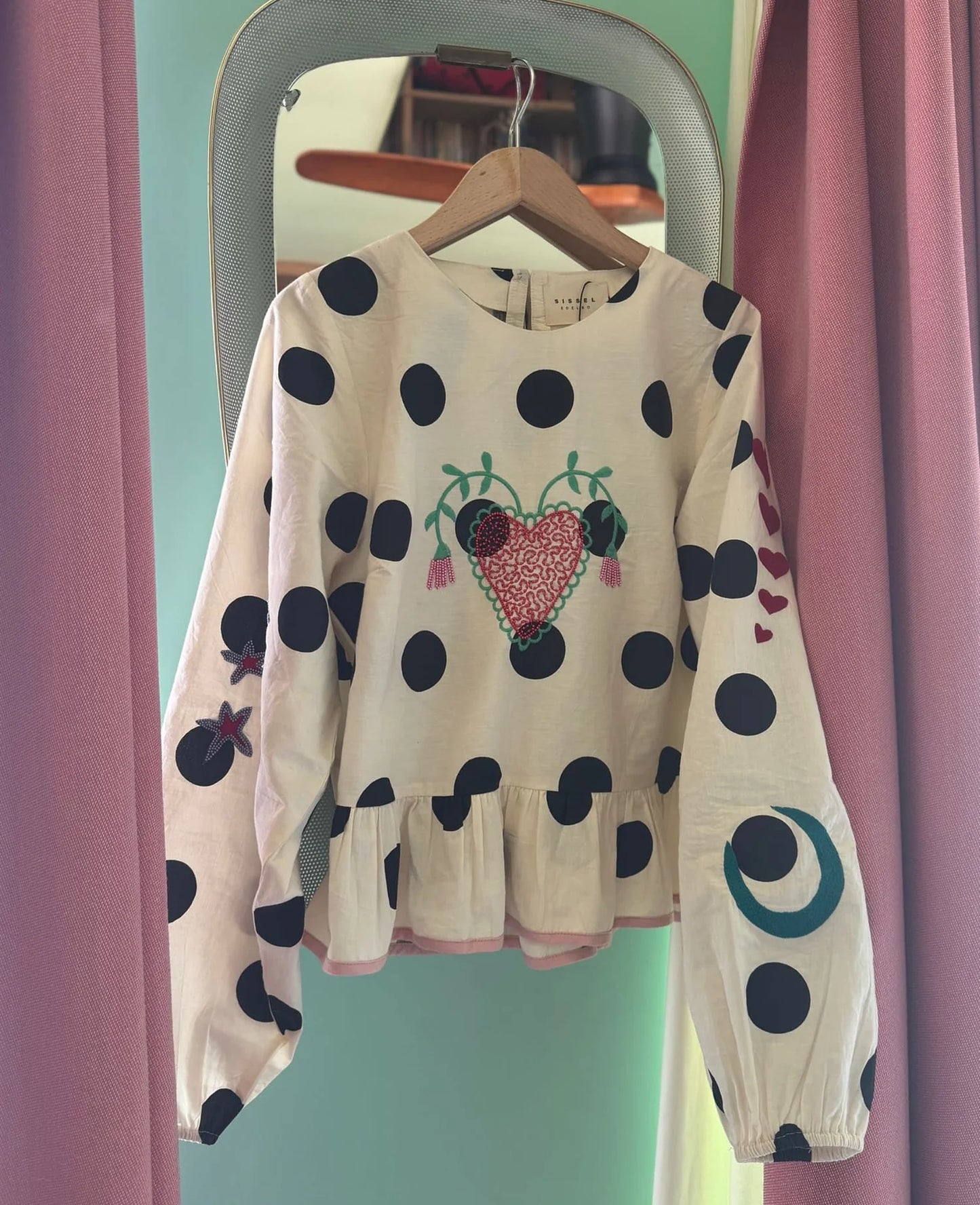 DIANA TOP - BLACK DOT