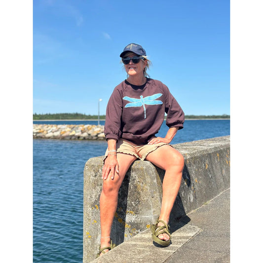 FANØ 3/4 SWEATSHIRT BROWN