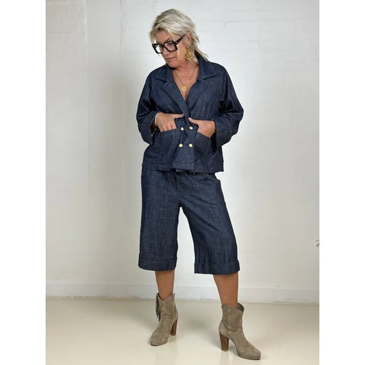 HONOLULU BERMUDA DENIM -DARK BLUE
